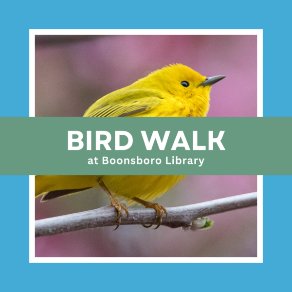 Bird Walk at the Boonsboro Library – Potomac Valley Audubon Society
